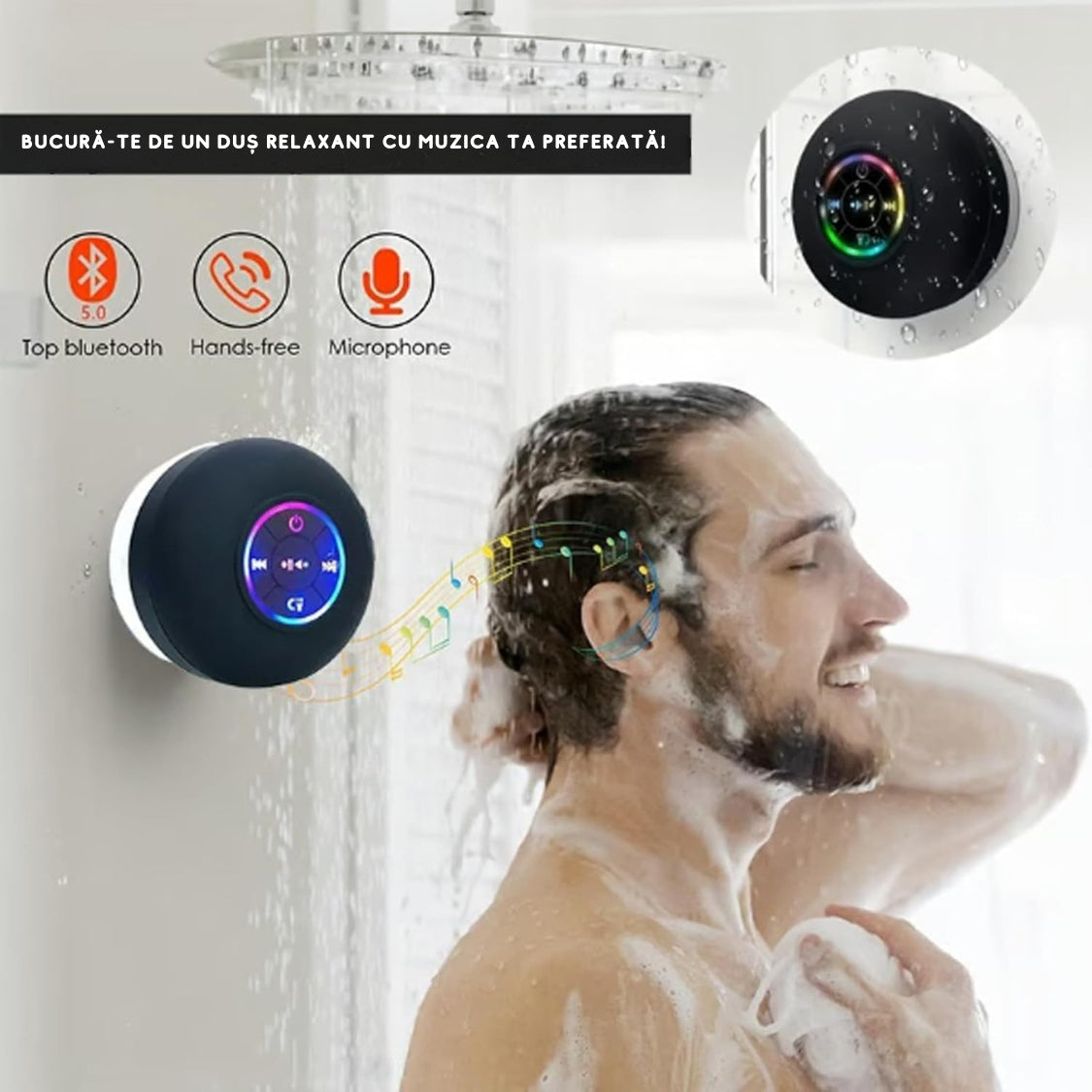 Boxa Bluetooth pentru Duș