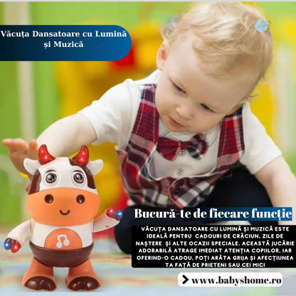 Văcuța Dansatoare cu Lumină și Muzică